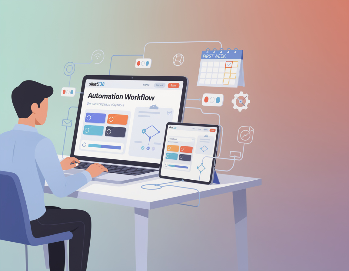 Ilustrasi sikat138 checklist playbook operasional untuk minggu pertama untuk Automation Workflow